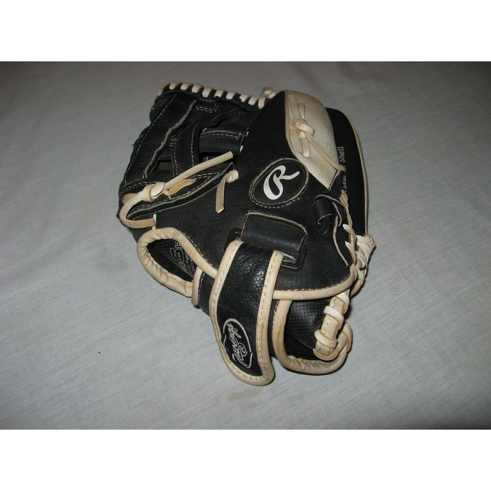 Rawlings HFP125HBW 12.5" Highlight Series Leather Shell Baseball Glove Black RHT